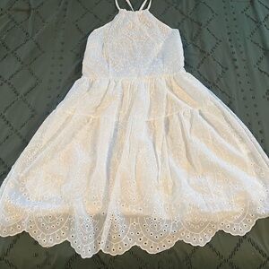 White Eyelet Women’s Dress